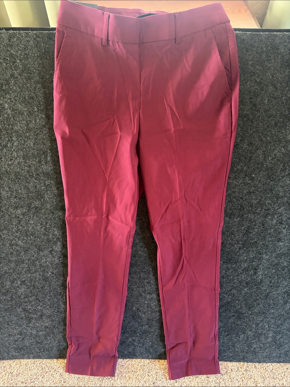 Rafaella Maroon Skinny Stretch Pants size 4